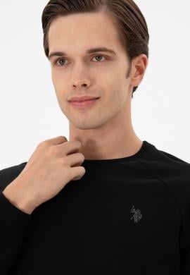 Erkek Siyah Basic Sweatshirt - 50295159003