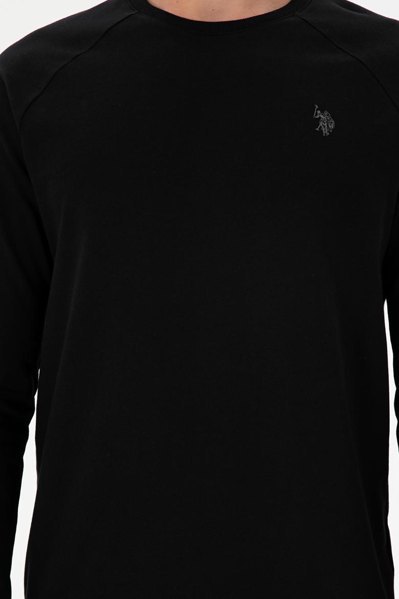 Erkek Siyah Basic Sweatshirt - 50295159003