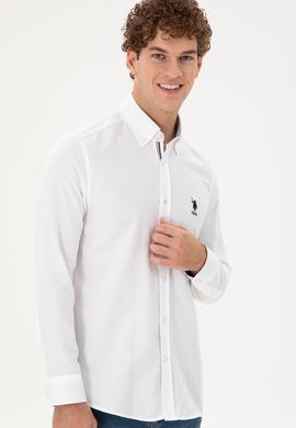 Erkek Beyaz Uzun Kollu Gömlek - 50296687028