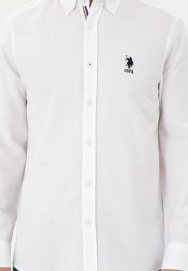 Erkek Beyaz Uzun Kollu Gömlek - 50296687028