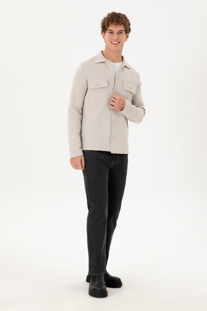 Erkek Siyah Straight Fit Jean Pantolon