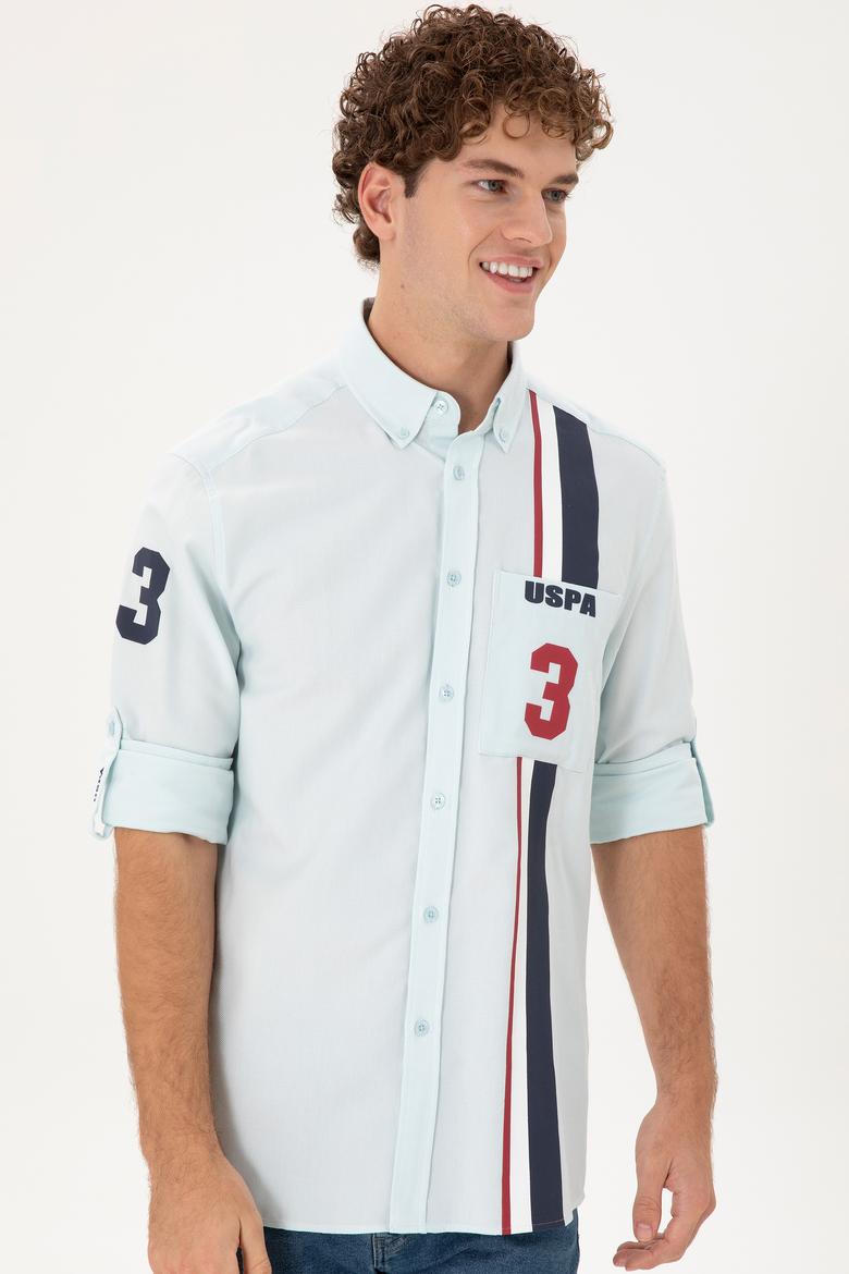 Erkek Açık Mavi Uzun Kollu Gömlek - 50293490003