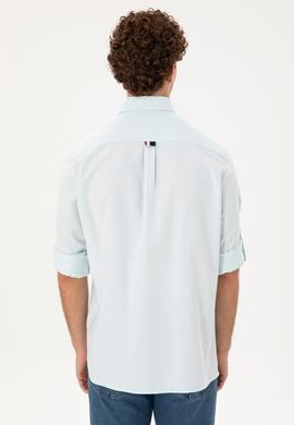 Erkek Açık Mavi Uzun Kollu Gömlek - 50293490003