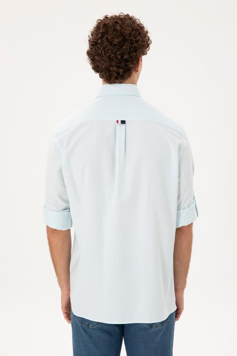 Erkek Açık Mavi Uzun Kollu Gömlek - 50293490003