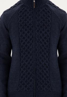 Erkek Lacivert Triko Hırka - 50294136027