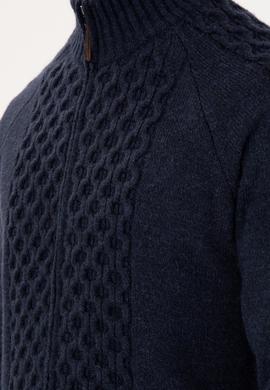 Erkek Lacivert Triko Hırka - 50294136027