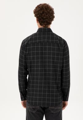 Erkek Siyah Uzun Kollu Gömlek - 50296597016