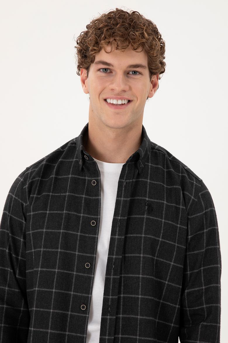 Erkek Siyah Uzun Kollu Gömlek - 50296597016