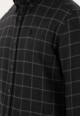 Erkek Siyah Uzun Kollu Gömlek - 50296597016