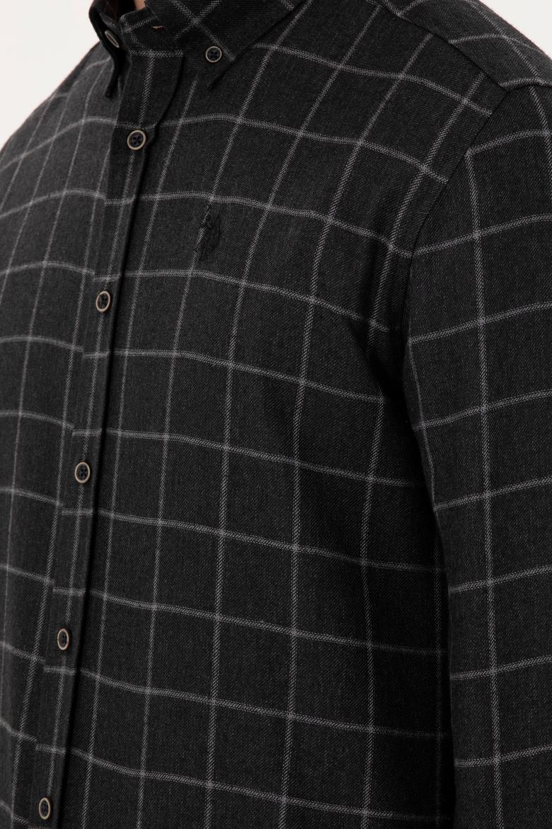 Erkek Siyah Uzun Kollu Gömlek - 50296597016