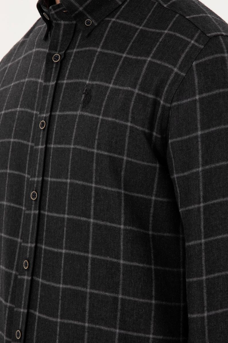 Erkek Siyah Uzun Kollu Gömlek