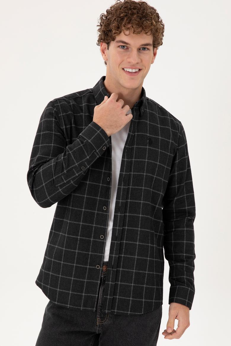 Erkek Siyah Uzun Kollu Gömlek - 50296597016