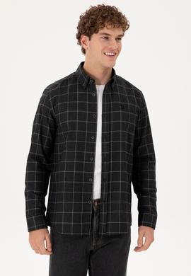 Erkek Siyah Uzun Kollu Gömlek - 50296597016