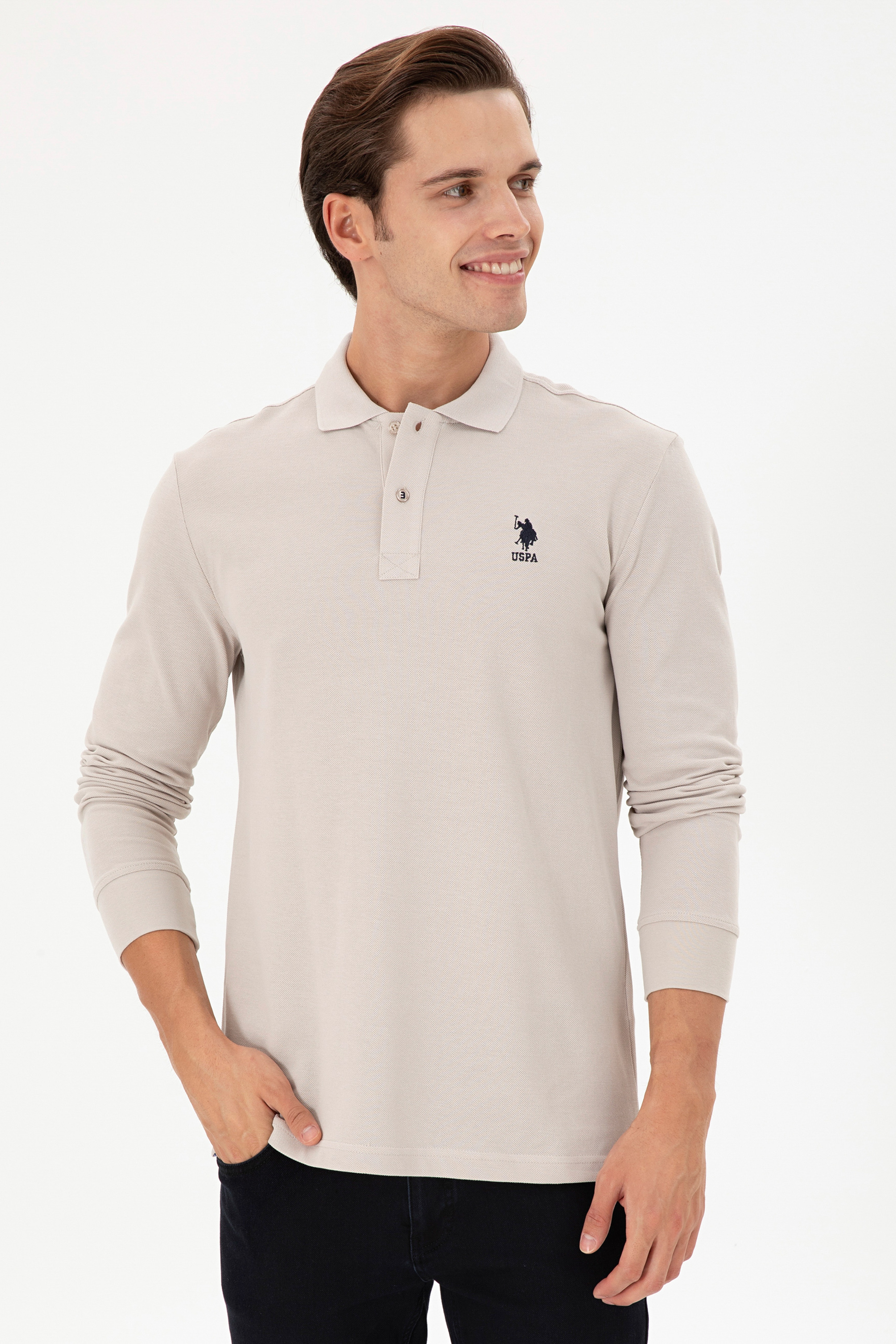Erkek Taş Basic Sweatshirt