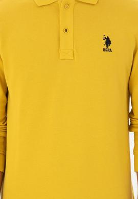 Erkek Sarı Basic Sweatshirt - 50289062327