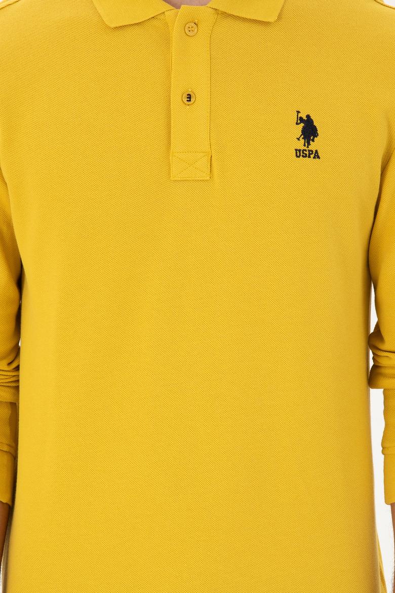 Erkek Sarı Basic Sweatshirt - 50289062327