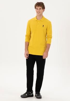 Erkek Sarı Basic Sweatshirt - 50289062327