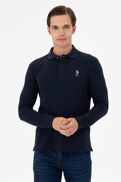 Erkek Lacivert Basic Sweatshirt