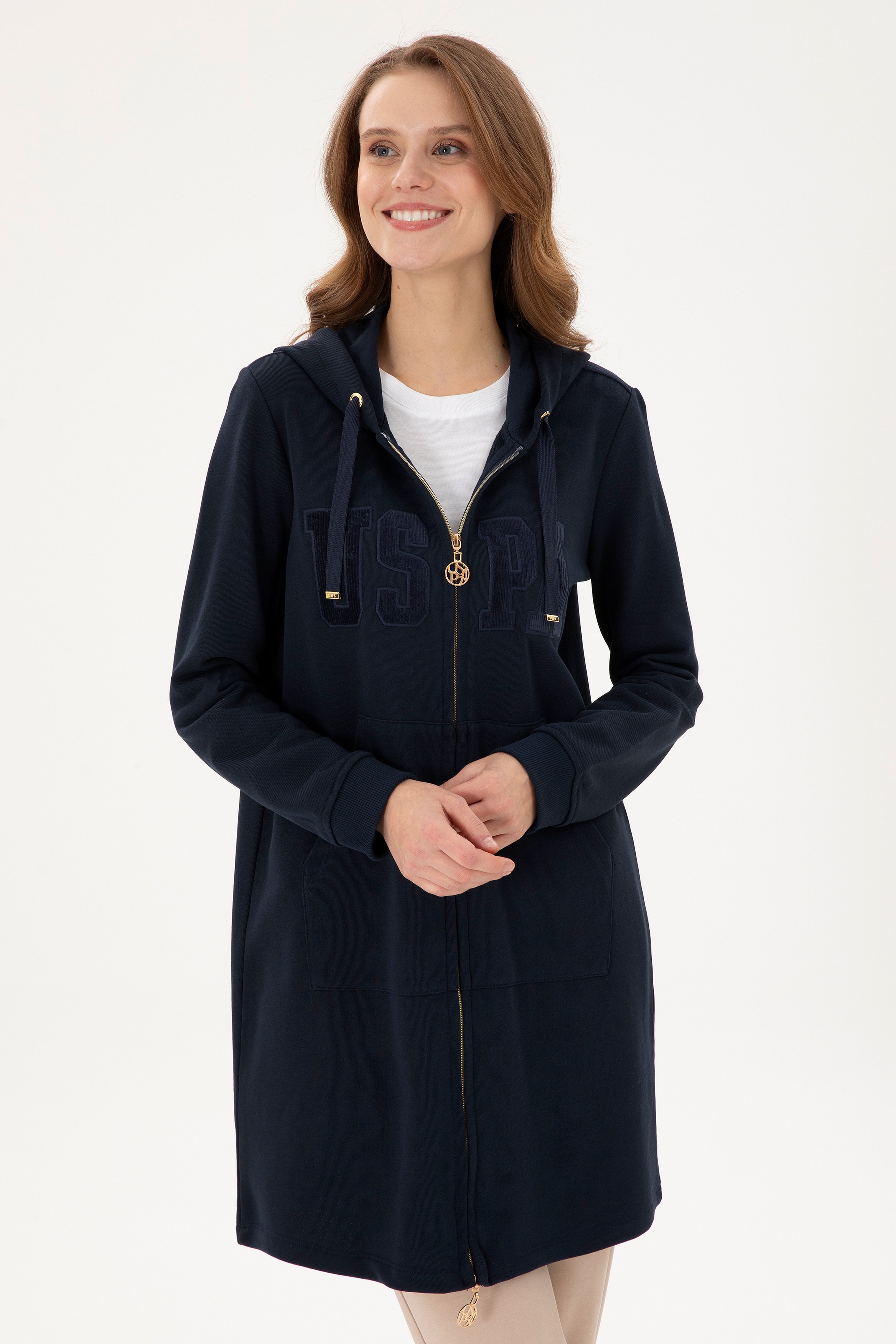 Kadın Lacivert Sweatshirt - Image 3