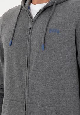 Erkek Antrasit Melanj Şardonlu Örme Hırka - 50293146015