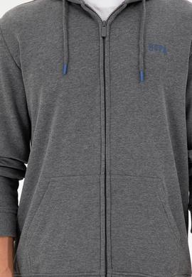 Erkek Antrasit Melanj Şardonlu Örme Hırka - 50293146015