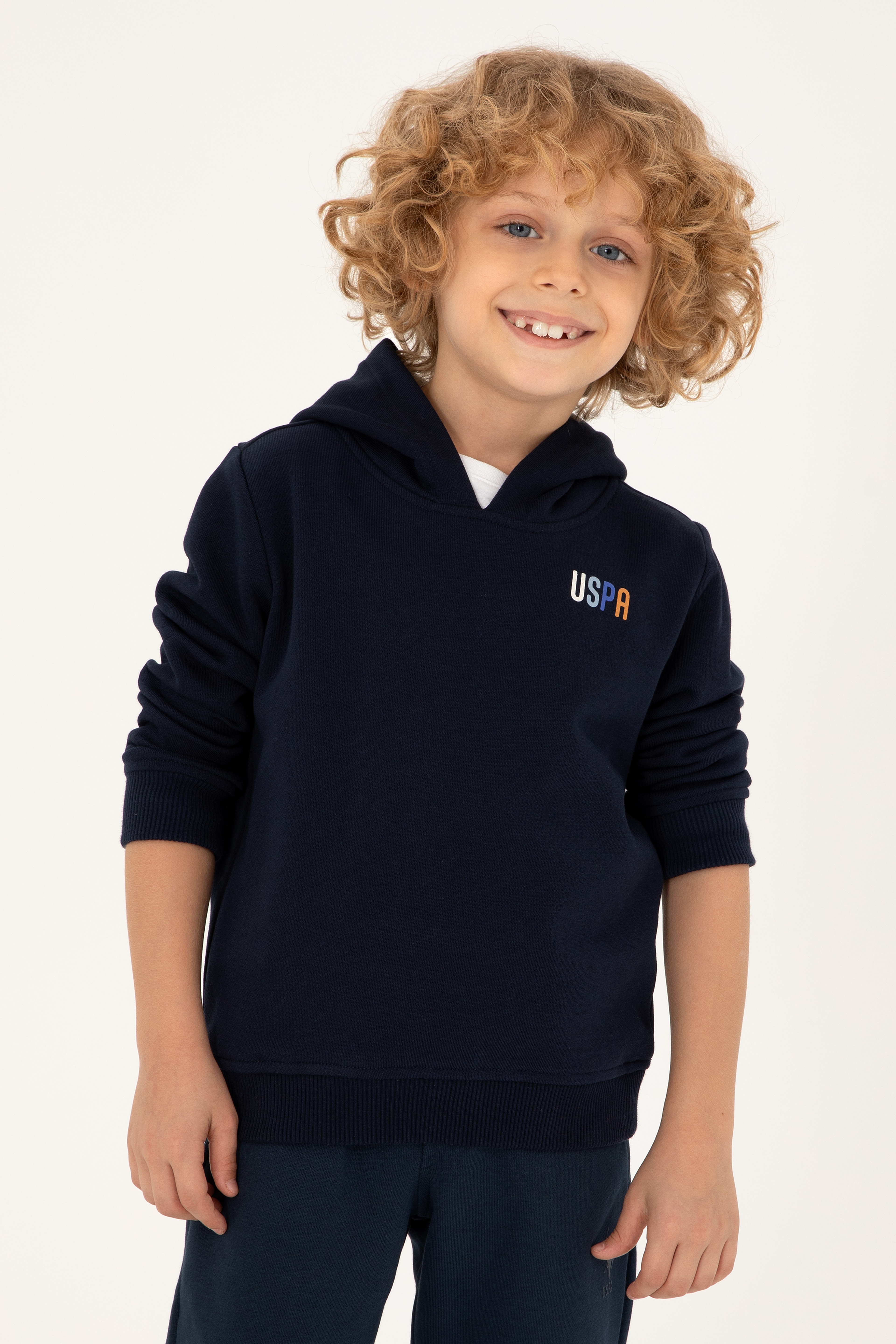 Erkek Çocuk Lacivert Kapüşonlu Sweatshirt