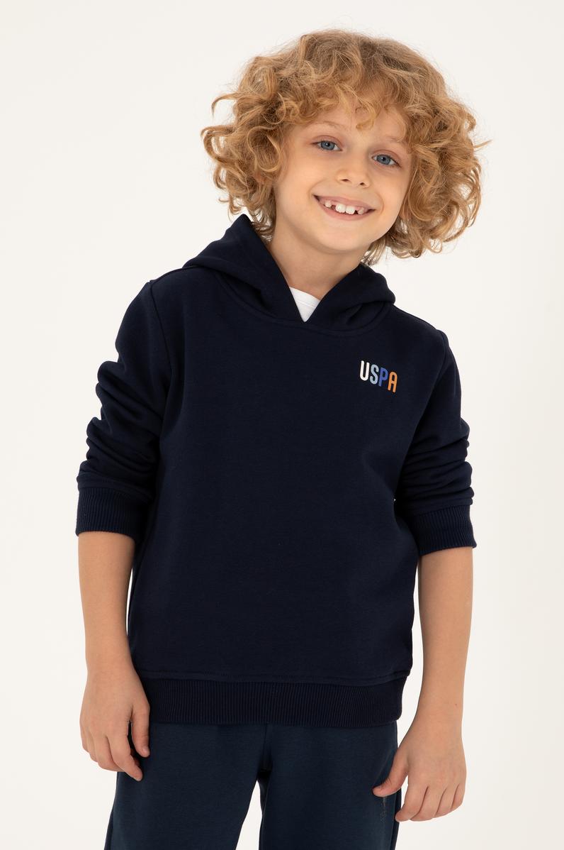 Erkek Çocuk Lacivert Kapüşonlu Sweatshirt