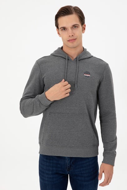Erkek Antrasit Melanj Sweatshirt