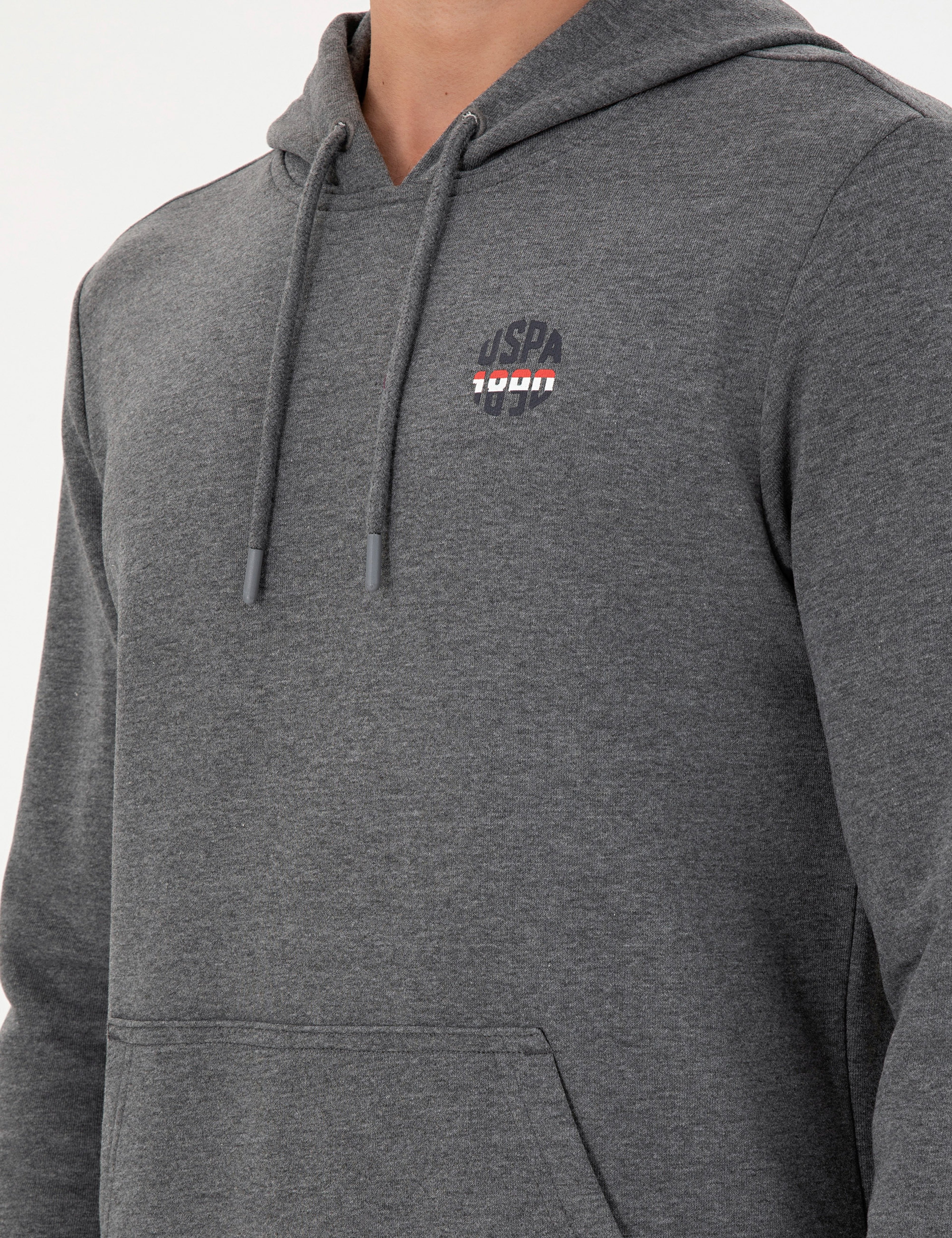 Erkek Antrasit Melanj Sweatshirt - Image 7