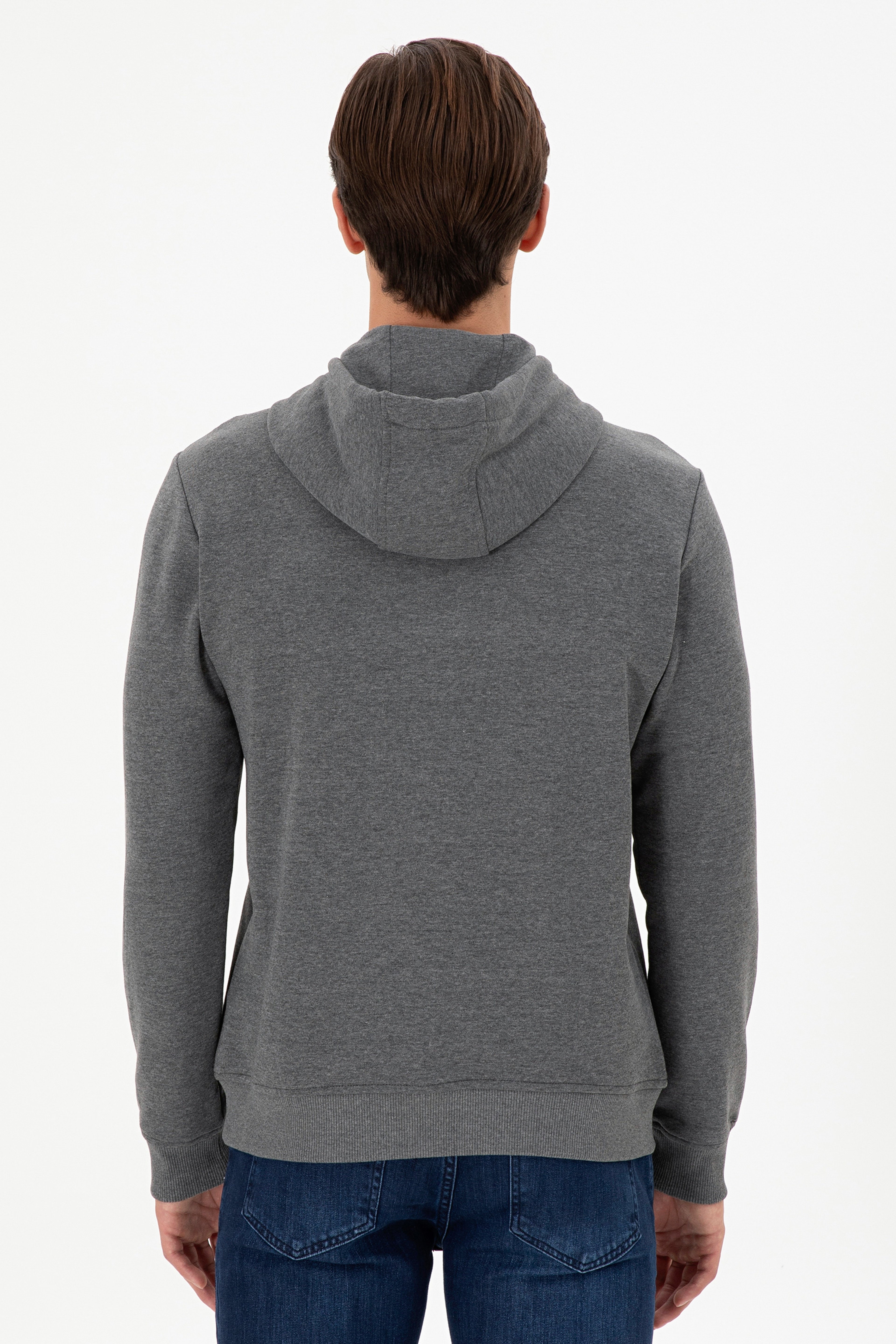 Erkek Antrasit Melanj Sweatshirt