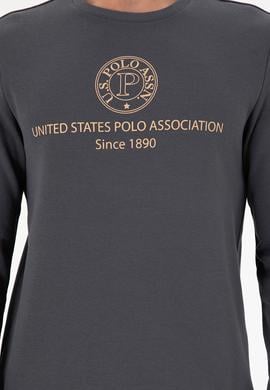 Erkek Regular Fit Bisiklet Yaka Antrasit Sweatshirt - 50293424018