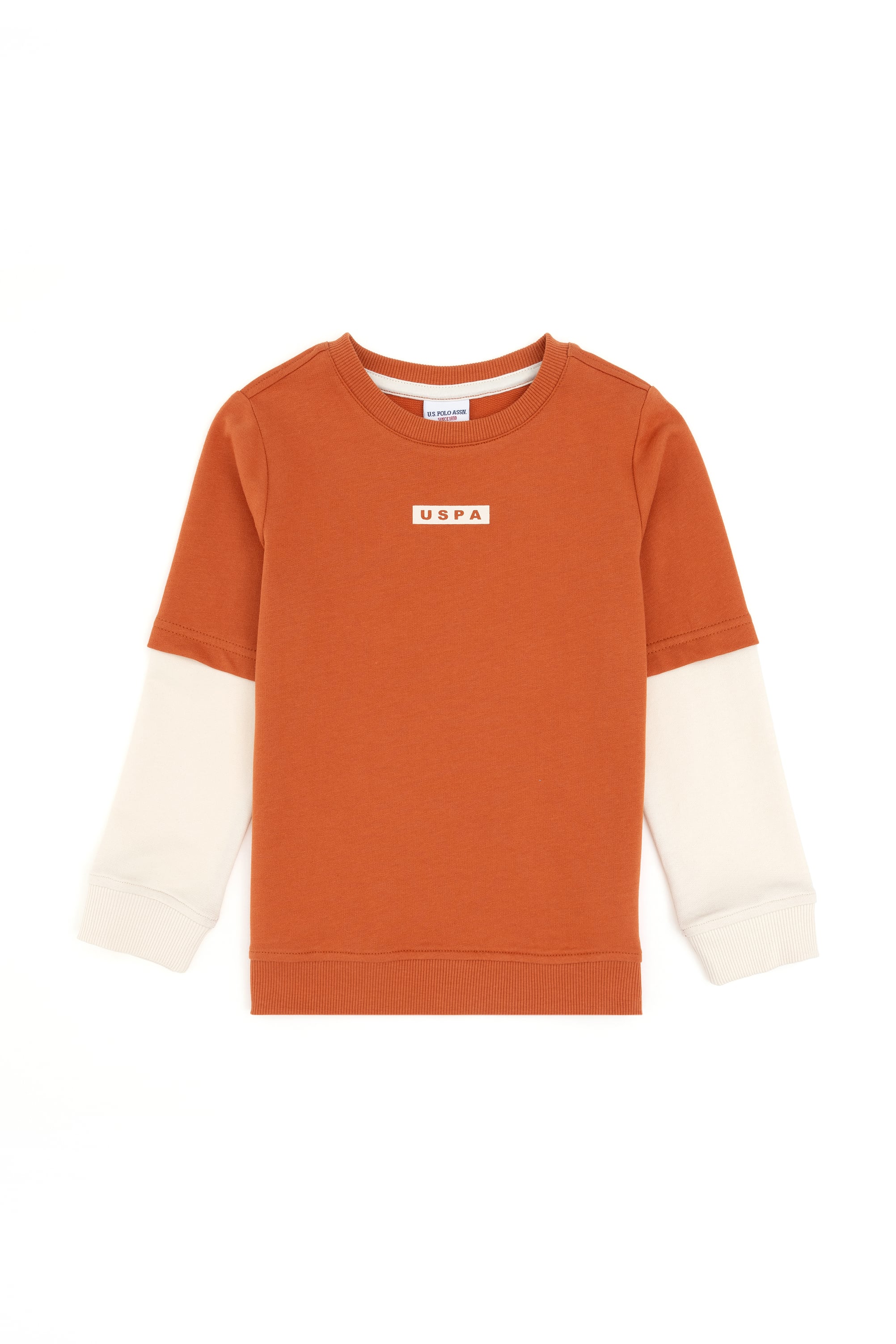Erkek Çocuk Tarçın Bisiklet Yaka Sweatshirt - Image 1