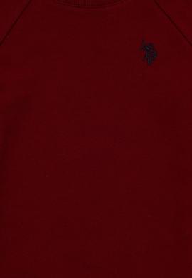Erkek Çocuk Bordo Basic Bisiklet Yaka Sweatshirt - 50293633012