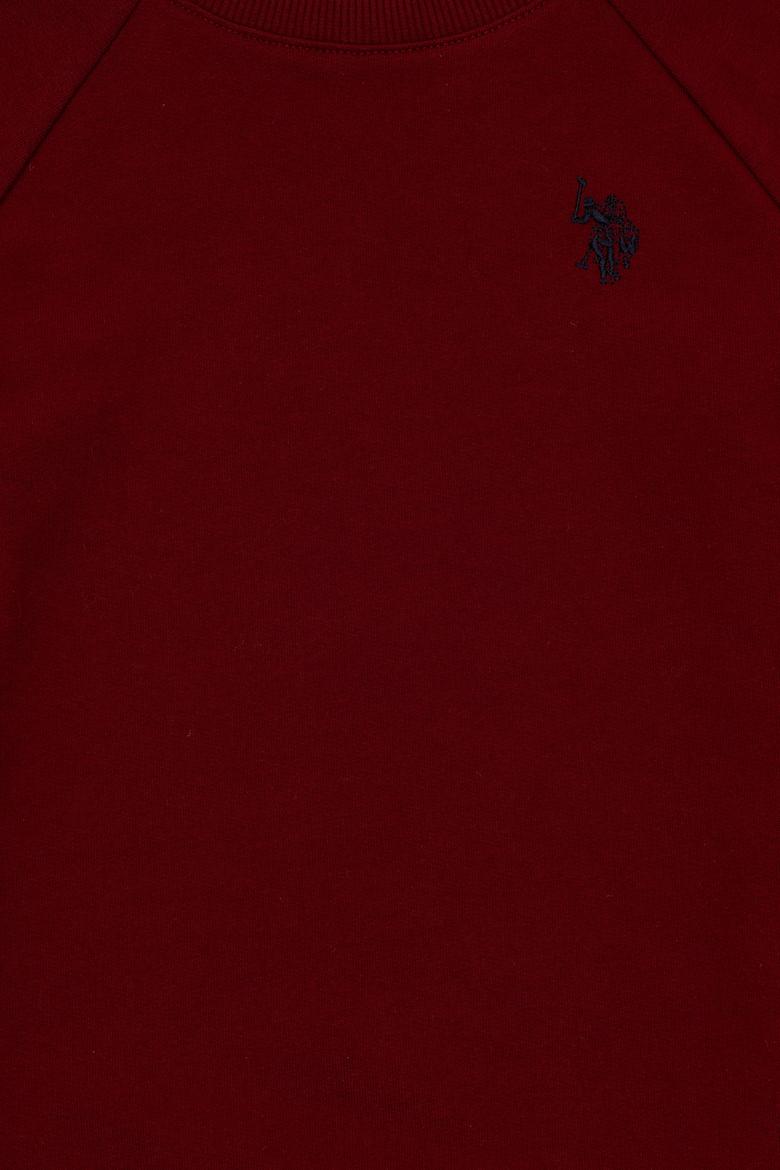 Erkek Çocuk Bordo Basic Bisiklet Yaka Sweatshirt - 50293633012