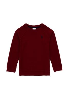 Erkek Çocuk Bordo Basic Bisiklet Yaka Sweatshirt - 50293633012