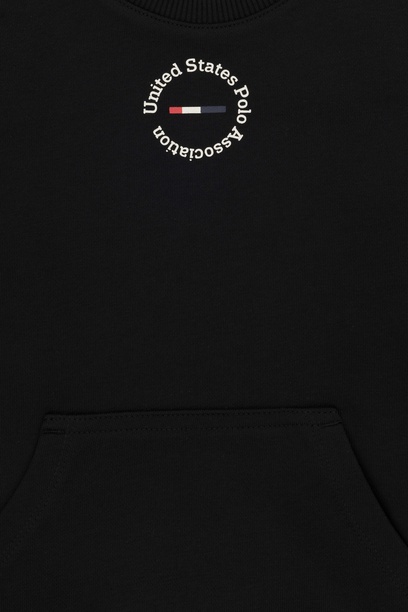 Erkek Çocuk Siyah Basic Bisiklet Yaka Sweatshirt
