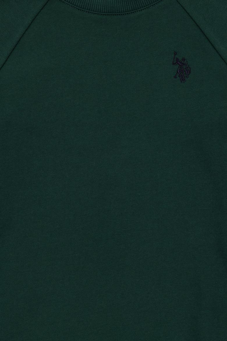 Erkek Çocuk Koyu Yeşil Basic Sweatshirt - 50293633047