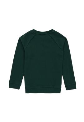 Erkek Çocuk Koyu Yeşil Basic Sweatshirt - 50293633047