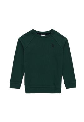 Erkek Çocuk Koyu Yeşil Basic Sweatshirt - 50293633047