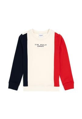 Erkek Çocuk Krem Bisiklet Yaka Sweatshirt - 50293646006