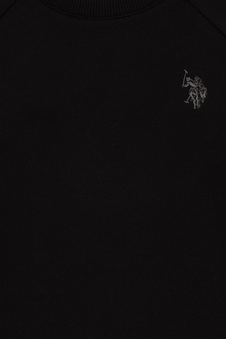 Erkek Çocuk Siyah Basic Bisiklet Yaka Sweatshirt - 50293633114