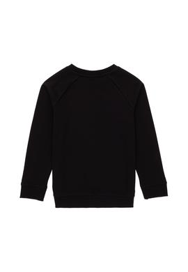 Erkek Çocuk Siyah Basic Bisiklet Yaka Sweatshirt - 50293633114