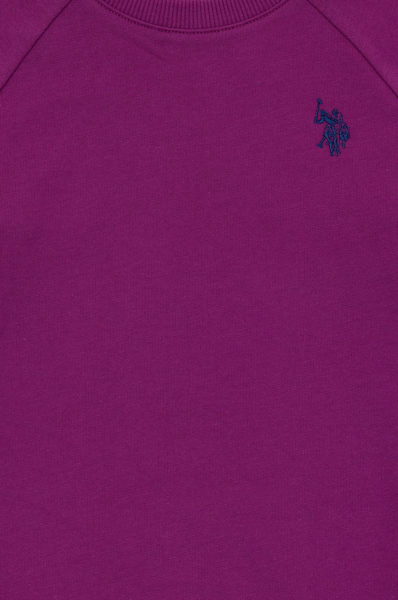 Erkek Çocuk Menekşe Basic Bisiklet Yaka Sweatshirt