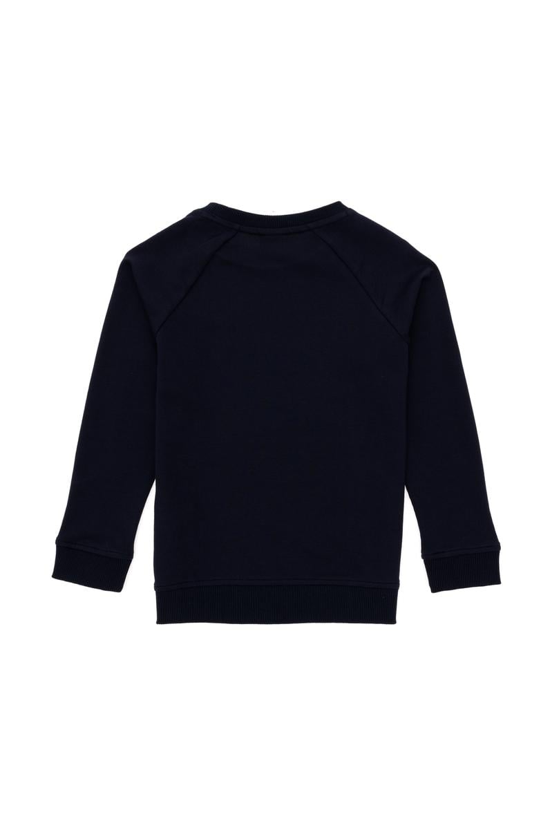 Erkek Çocuk Lacivert Basic Bisiklet Yaka Sweatshirt