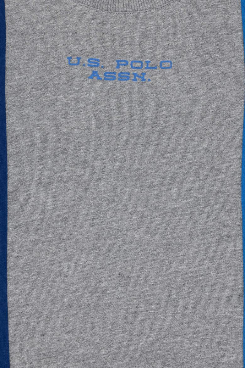 Erkek Çocuk Gri Melanj Bisiklet Yaka Sweatshirt - 50293646018