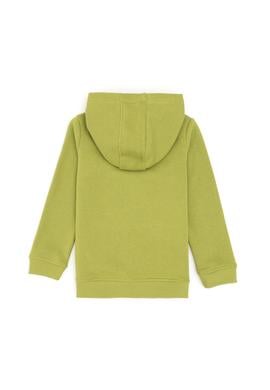 Kız Çocuk Fıstık Yeşili Kapüşonlu Basic Sweatshirt - 50296388043
