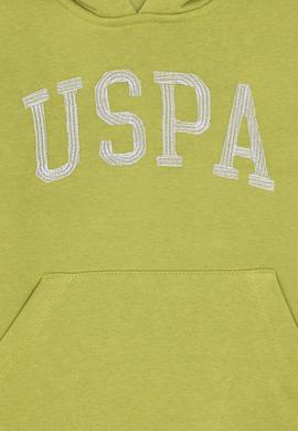 Kız Çocuk Fıstık Yeşili Kapüşonlu Basic Sweatshirt - 50296388043