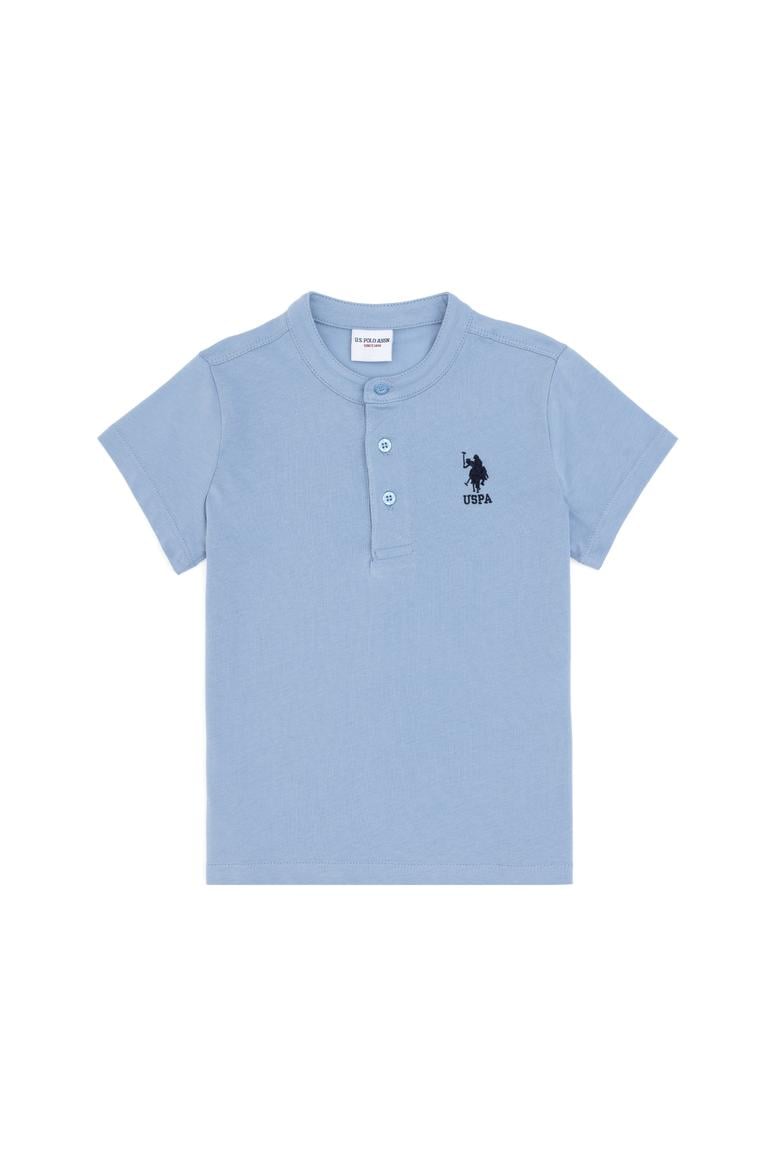 Erkek Çocuk Açık Mavi Basic Tişört