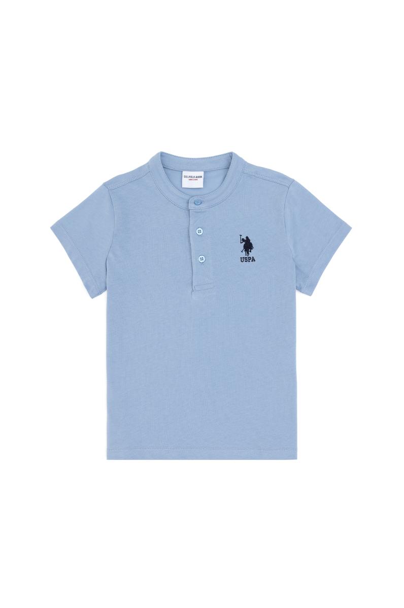 Erkek Çocuk Açık Mavi Basic Tişört