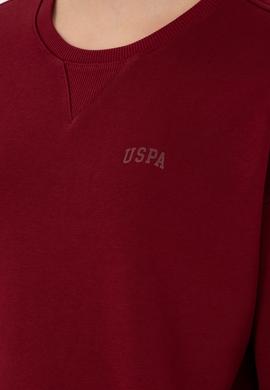 Kadın Bordo Basic Bisiklet Yaka Sweatshirt - 50297296037